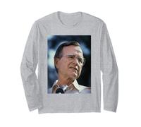 President George H W Bush Campaigning 1988 Michael Grecco Long Sleeve T-Shirt