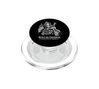 President George Washington Built on Freedom Motorcycle Art PopSockets PopGrip for MagSafe