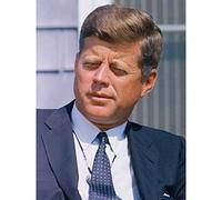 President JFK Kennedy Cronkite Interview Photo Premium Wall Art Canvas Print 18X24 Inch