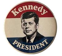 President John F. Kennedy JFK Political Button Large 2.25 Inch Diameter Pinback Replica 1960 Badge Pin