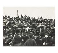 President Lincoln Gettysburg Address Old Photo Large XL Wall Art Canvas Print