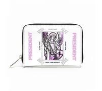 Rocksax President Angel Band Logo Zip Top Purse One Size