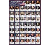 Presidents of the United States Poster - Paper Laminated (A0 Size 84.1 x 118.9 cm)