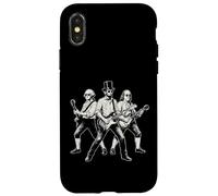 Presidents Playing Guitar Funny Rock Band July 4th Vintage Case for iPhone X/XS