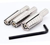 PRESIZE Expanding Ring Mandrel with Hex Allen Key - Set of 3 Premium Steel Ring Mandrels for Lathe - Heavy Duty Ring Shaper Tool for Ring Turning and Ring Making - Ring Sizes(4-14)