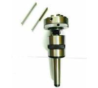 PRESIZE Lathe Revolving Center with 65mm Self Centering 3 Jaw Chuck | Morse Taper Shank | Multi Bearing High Precision | Lathe Tailstock (MT2 Shank : Morse Taper 2)