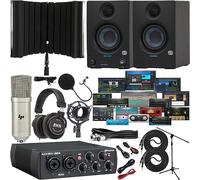 Presonus AudioBox 96 USB Audio/MIDI Interface with New Designed Eris E3.5 Studio Monitors and with Newest Version Studio One Artist Software Pack & Isolation Recording Shield