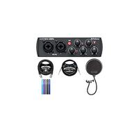 PreSonus AudioBox USB 96 Audio Interface 25th Anniversary Edition for Mac and Windows Bundle with Blucoil 10' Straight Instrument Cable (1/4"), 10-FT Balanced XLR Cable, Pop Filter, and 5x Cable Ties
