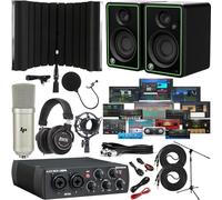 PreSonus AudioBox USB 96 Audio Interface Bundle with CR3 Monitors, Studio One Artist Software, MIDI I/O & Isolation Shield - Complete Home Recording Package for Musicians & Podcasters