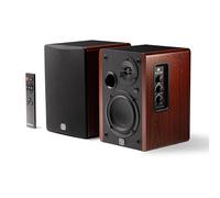 PreSonus Eris Accent Bookshelf Speakers, Pair - Powered, Active Multimedia Bookshelf Speakers, Desktop Computer, Clear Audio (Wood)