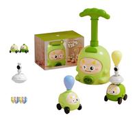 Press and Go Car Toys for 1-2-3 Year Old Boys - Vehicle Set Racing, Easy Push Down Action, ABS - Learning Cause Effect Toddler Toy, Animal Air Powered Balloon Car Toy, Animal Balloon Car Toy (Green)