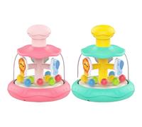 Press and Spin Game, Sensory Interaction, 15.2x13.3x13.3cm, Press Cä,rousel Toy, C Sensory Activity Toy, Playful Cartoon Look, For Kids Play Learning Kids Boys Girls