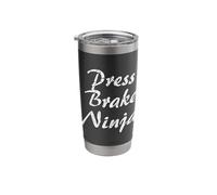 Press Brake Operator Tshirt Job Occupation Funny Work Title Stainless Steel Insulated Tumbler