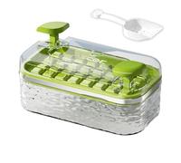 Press Chilled Water Maker Set with Leak Resistant Cover and Dishwasher Friendly Construction for Drinks and Coffee Resistant Ice Tray