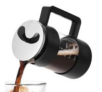 Press Coffee Maker - 34oz Coffee Presses for Kitchen, No-Drip Spout, Heat-Resistant Glass | Cold Brew, Pour-Over Coffees Maker for Party, Workplace, Camping, Travel, Home, Office