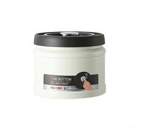 Press Down Vacuum Sealed Kitchen Jar for Storing Coffee Beans and Other Foods Stainless Steel Construction (White 1100ML)