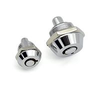 Press Drawer Lock Zinc Alloy Computer Writing Desk Conjoined Front Lock File Cabinet Lock + 2 Keys 1Pcs (Color : Small)
