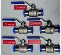 Press-FIT 22mm Lever Ball Valve Full Bore Isolation Valve Red/Blue Dual Handle WRAS Approved Pack of 5