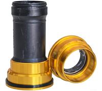 Press-Fit Hollow Bottom Bracket For Bb92 86-92Mm Frames, 24Mm Crank Axle Compatible, Sealed Bearings, Lightweight Aluminium Alloy Bb Cup For Road Mtb Cycling Parts(Golden)