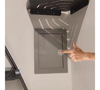 Press-Fit Shower Access Panel, 500x500mm (20x20in) Gray, Concealed Water Tap Cover, Bathroom Drain Hole Cover, Wall Access Door for Easy Maintenance