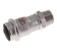 Press Fitting - 22mm Female & R 1/2'' Male - Stainless Steel