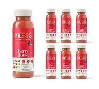 PRESS Healthfoods, Berry Boost, 6 x 250ml, Cold Pressed, Refreshing and Light Healthy Juice Drink, Snack or Breakfast Smoothie
