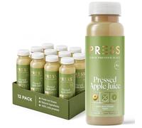 PRESS Healthfoods Cold Pressed Apple Juice 12 x 250ml | 100% Pure Freshly Pressed Fruit Juice | No Added Sugar, Sweeteners or Additives | Naturally Sweet & Crisp Taste | Award-Winning Vegan Juice
