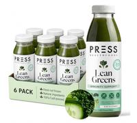 PRESS Healthfoods Daily Lean Greens 12x500ml | Cold Pressed Green Juice with Kale, Spinach, Celery & Ginger | Fresh Vegetable Juice | Natural Raw Energy Drink | Vegan Superfoods & Daily Greens Juice