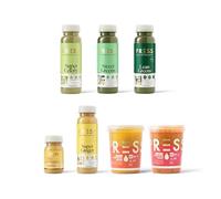 Press Healthfoods, Intermediate Soup & Juice Cleanse, 3 Days, Celery & Green Juice, Probiotic Water & Soup Selection- Vegan Meal Replacement