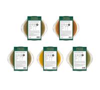 PRESS Healthfoods Protein Soup Bundle 5 x 375g | High Protein Vegan Soup Variety Pack | Protein Meals & Meal Replacement Soup | High Fibre Fresh Soups | Healthy Plant-Based Vegan Ready Meal