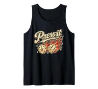 Press It Funny Craps Lucky Dice Bubble Craps Casino Player Tank Top