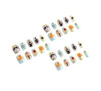Press Nails With Lovely Animal Graphics 30 Pieces Per Pack Textured Breathable For Everyday Wear Kitty Art Nail