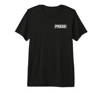 Press News Reporter Journalist Media Credential Front & Back Premium T-Shirt