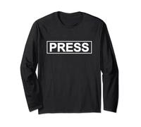 PRESS NEWS REPORTER JOURNALIST MEDIA CREDENTIAL Long Sleeve T-Shirt