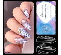 Press On Artificial Nails Almond Shape Texture Design Reusable False Nails With Shell Pattern Various Styles Option Almond Shapeds Artificial Nail With Shell Pattern