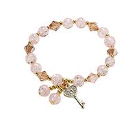 Press on Earrings Ladies Multicolor Beaded Bracelet Stackable Beaded Bracelet Layered Beaded Adjustable Bracelet Colorful Bracelet Bn2038-01l (A, A)