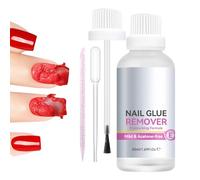 Press On Nail Glue Remover, 50ml Quick Softening Manicure Tool with Gentle Formula, Nail Care Accessory, Removal Gear with Easy Use Design, Items for Traveling Party Indoor
