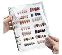 Press On Nail Organizer Display Book, A5 Clear Nail Swatch Storage Book