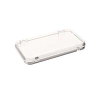 Press On Nail Orgnizer Plastic Clear Jewelry Box Press-on Nail Storage Case Rectangle for False Nails Display And Salon Essentials with Lid(Transparent)