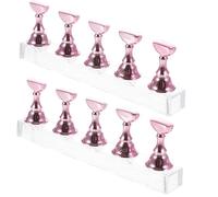 Press on Nail Stand Magnetic Acrylic Practice Holder 2 Sets