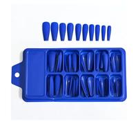 Press On Nails 100Pcs Candy Color Long Ballerina False Nail Tips Full Cover Matte Fake Nails Tip DIY Beauty Manicure Extension Tools(Color15)