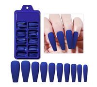Press On Nails 100Pcs Matte Fake Nails,Full Cover Ballerina Press on Solid Color False Nail Tips DIY Manicure Decor(NO15)