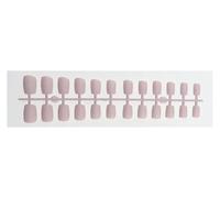 Press On Nails 1PCS DIY Matte False Nails Square Head Frosted Press on Nail Tips Full Cover Artificial Fingernails Ballet Detachable No Glue(Color26)