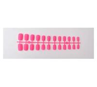 Press On Nails 1PCS DIY Matte False Nails Square Head Frosted Press on Nail Tips Full Cover Artificial Fingernails Ballet Detachable No Glue(Color24)