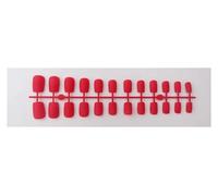 Press On Nails 1PCS DIY Matte False Nails Square Head Frosted Press on Nail Tips Full Cover Artificial Fingernails Ballet Detachable No Glue(Color23)