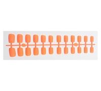 Press On Nails 1PCS DIY Matte False Nails Square Head Frosted Press on Nail Tips Full Cover Artificial Fingernails Ballet Detachable No Glue(Color25)