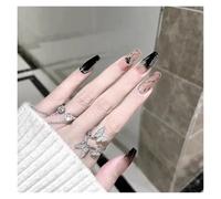 Press On Nails 24Pcs/Box 2022 Cute and Playful Frozen Watermelon Women Girls Nail Art Fake Nails Handmade Coffin Cute Press-On Nails False Nails(Y28d)