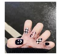 Press On Nails 24Pcs/Box 2022 Cute and Playful Frozen Watermelon Women Girls Nail Art Fake Nails Handmade Coffin Cute Press-On Nails False Nails(6179)