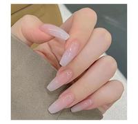 Press On Nails 24Pcs/Box 2022 Cute and Playful Frozen Watermelon Women Girls Nail Art Fake Nails Handmade Coffin Cute Press-On Nails False Nails(R485)