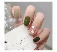 Press On Nails 24Pcs/Box 2022 Cute and Playful Frozen Watermelon Women Girls Nail Art Fake Nails Handmade Coffin Cute Press-On Nails False Nails(DY003)